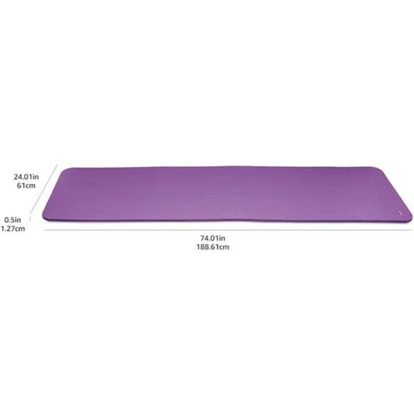 1/2-Inch Extra Thick Exercise Yoga Mat - Purple - Picture 6 of 6